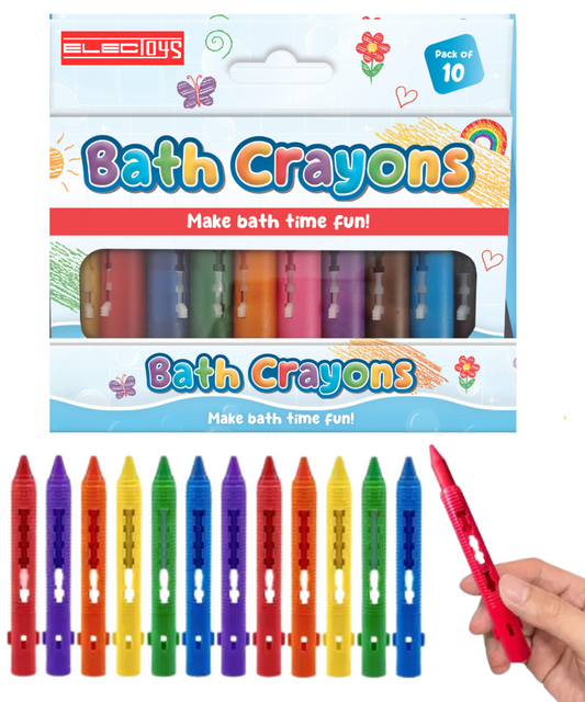 Bath Crayons Multicoloured Set for Creative Bath Time