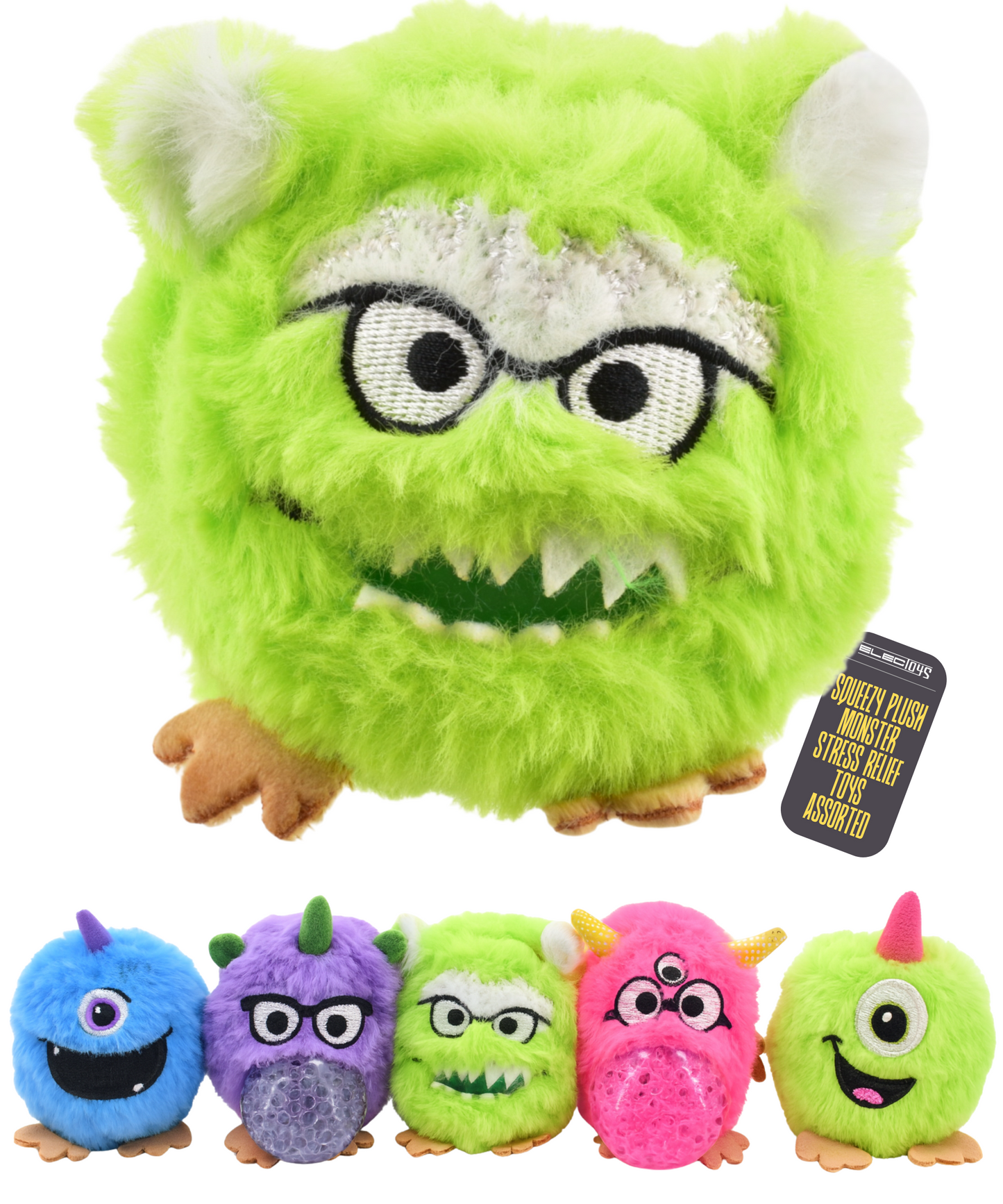 Plush Jelly Monsters Sensory Squeeze Toy Soft Tactile