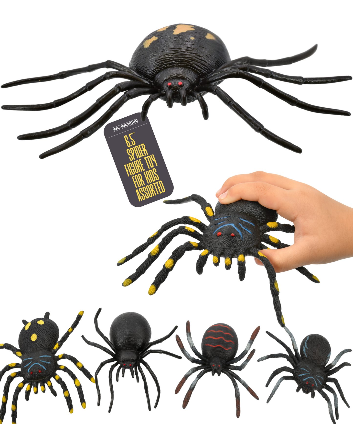 Stretchy Squeeze Spider Sensory Gross Out Toy for Kids