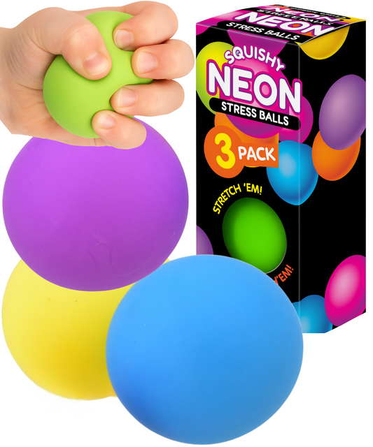 Squishy Neon Stress Balls Fidget Toy Sensory Squeeze