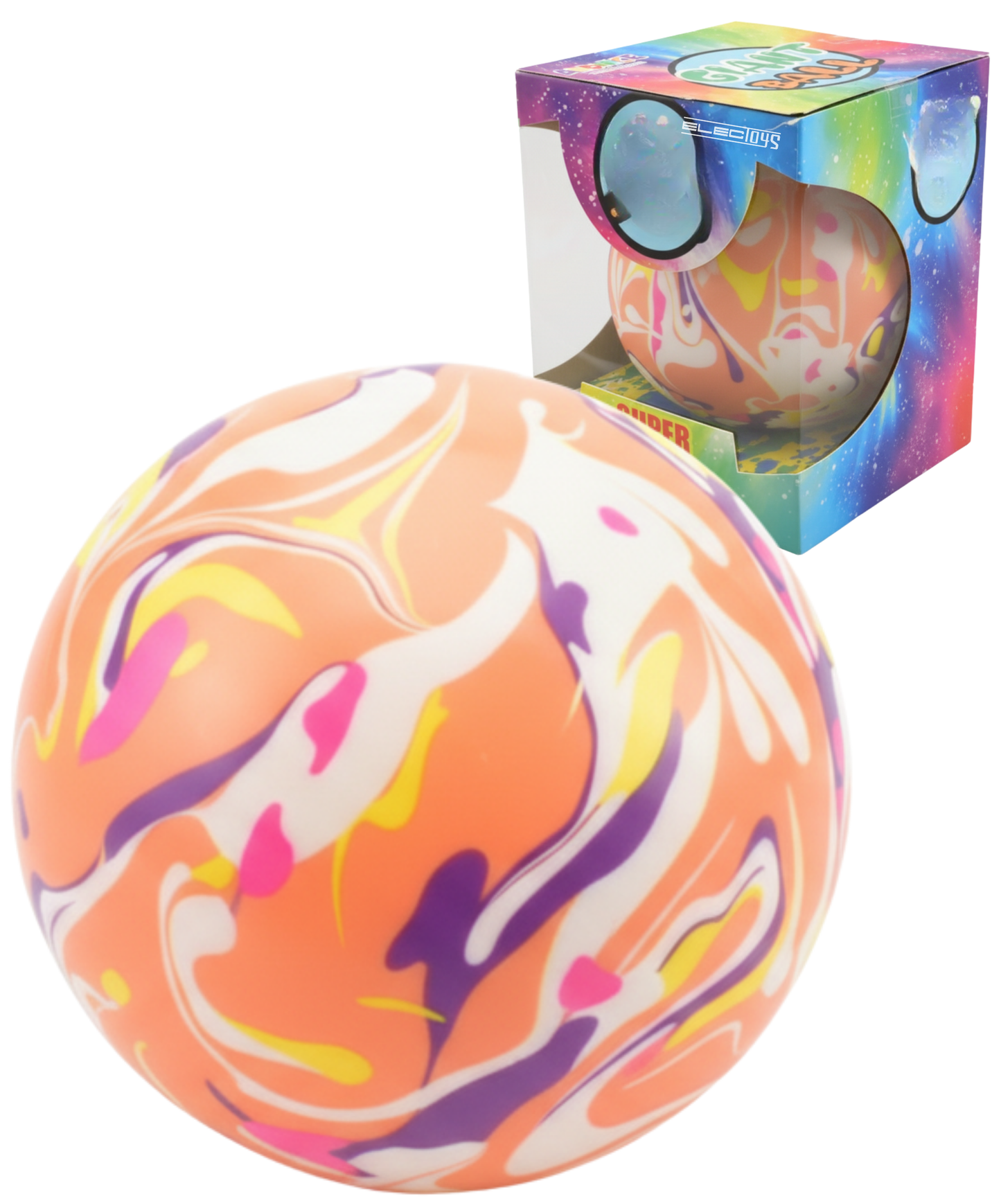 Giant Super Bounce Toy Ball Multicoloured Large Soft