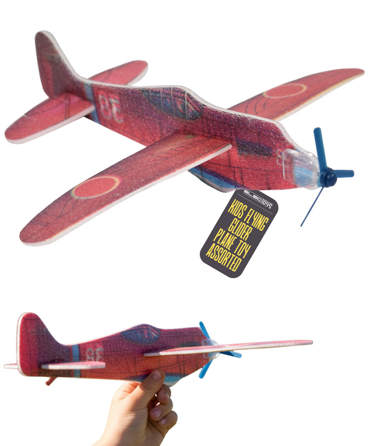 Flying Glider Model Airplane Lightweight Red Foam