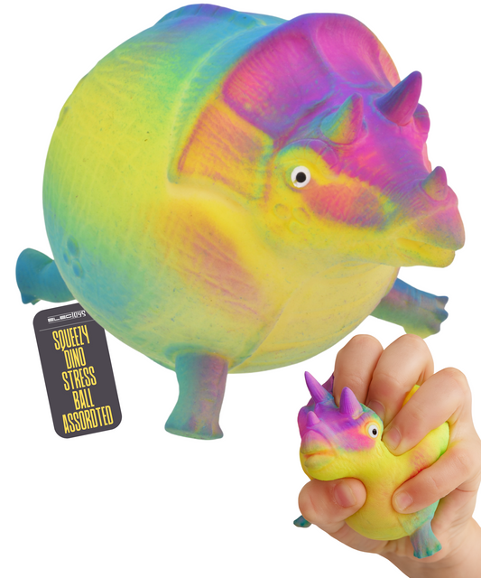 Dino Stress Ball Triceratops Colourful Sensory Toy