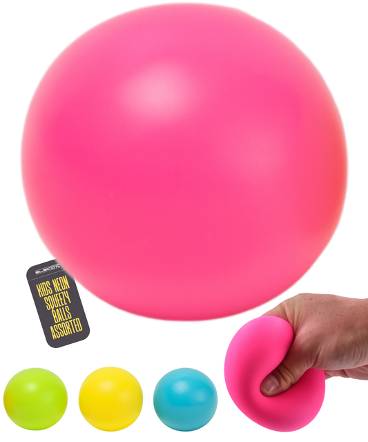 Squishy Neon Stress Ball Handheld Squeezy Fidget Toy