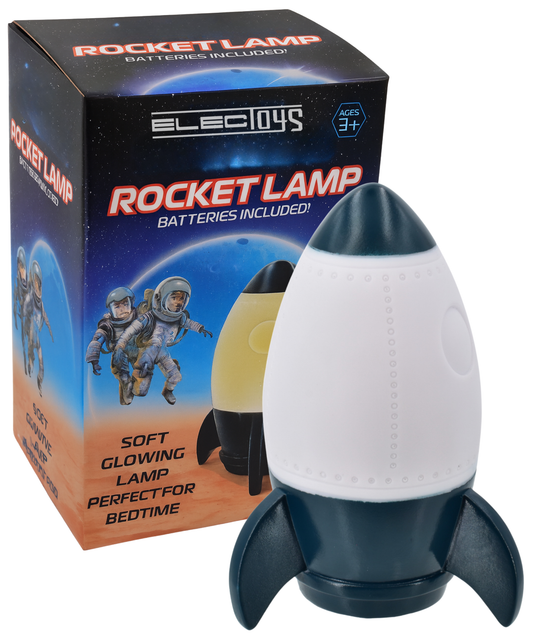 Children's Rocket Bedside Lamp Night Light Star Theme
