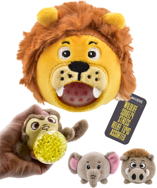 Plush Sensory Animal Toy with Squishy Centre