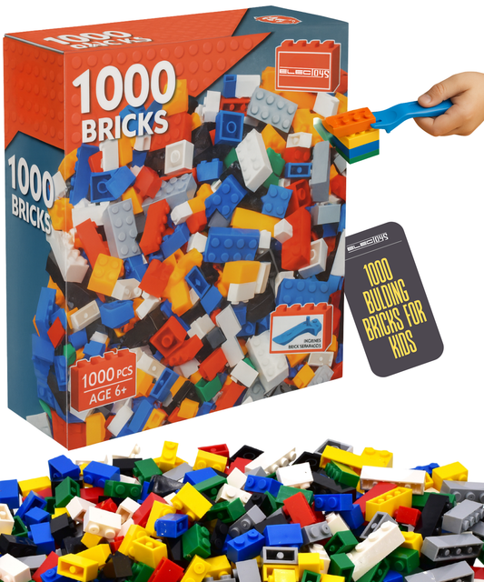 Construction Toy Bricks Multicolour Interlocking Set
