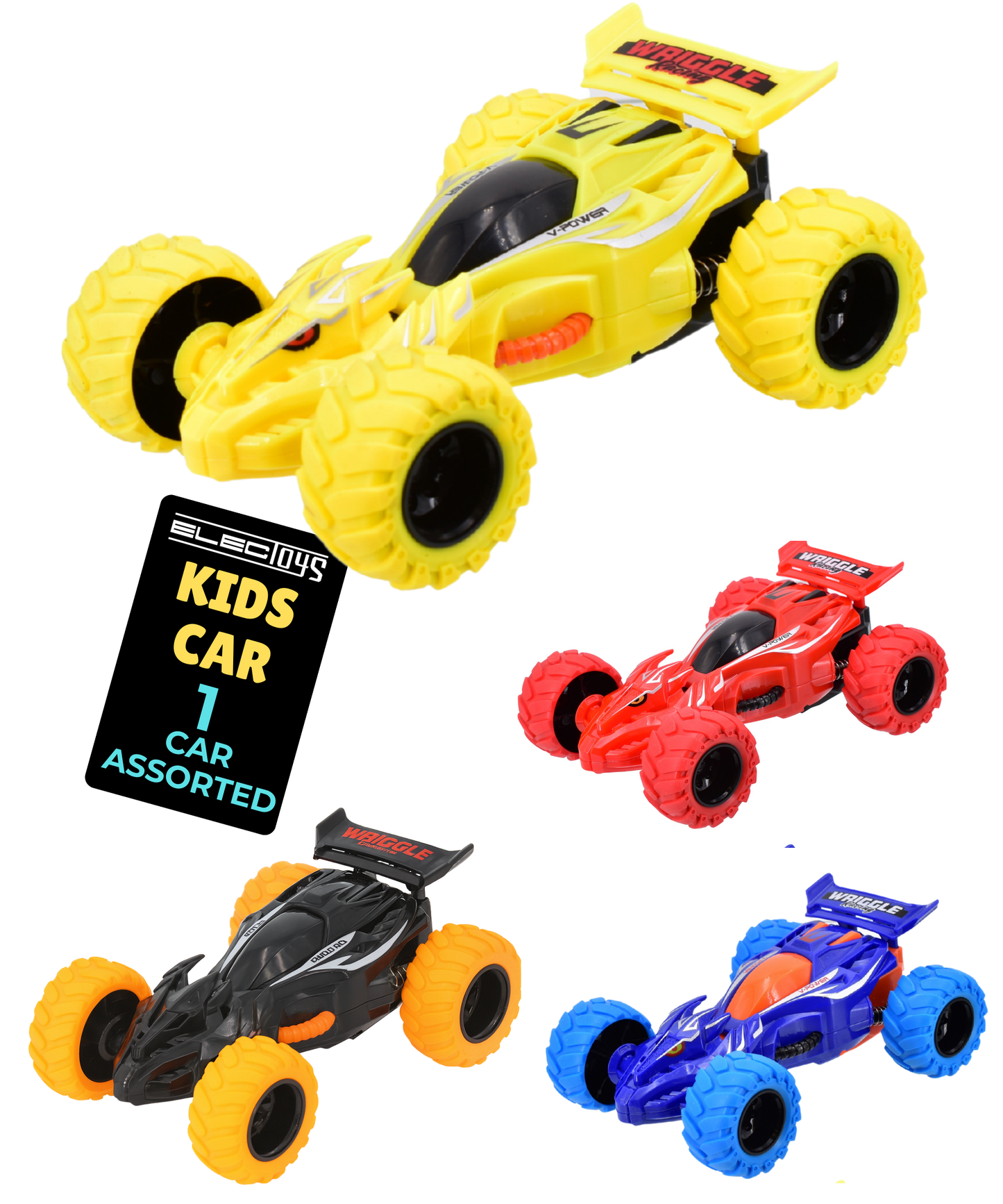 Friction Powered Toy Racing Cars Colourful Plastic Vehicles