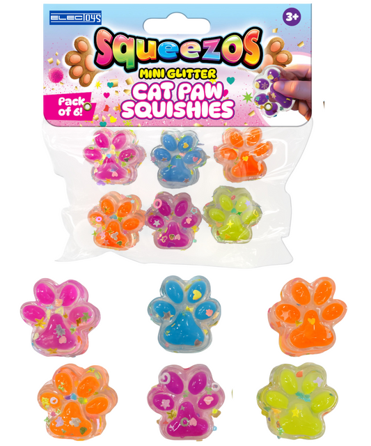 Cat Paw Squishies Sensory Fidget Toys Multi-Coloured