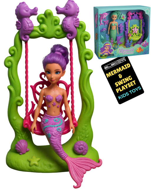 Mermaid Princess Doll Playset Undersea Adventure Toy