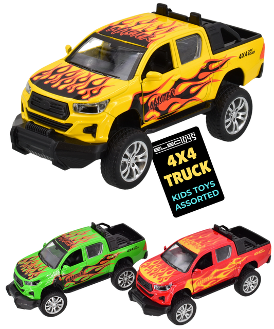 Die-Cast 4x4 Off-Road Pickup Truck Toy Vehicle