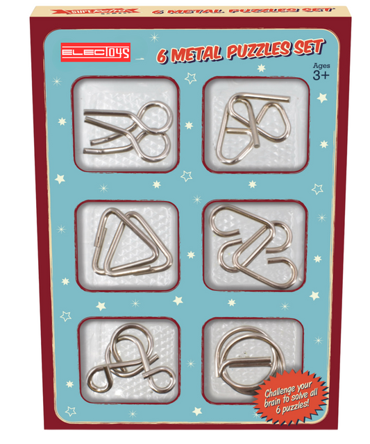 Metal Puzzle Set for Cognitive Fun and Learning