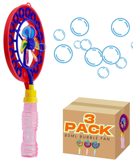 2 in 1 Bubble Windmill Fan - Bubble Tub 80ml Bottle for Kids - My Store