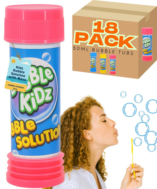 3 Pack Bubble Tub Bottle for Kids - Party Bag Filler - With Maze - 50ml - My Store