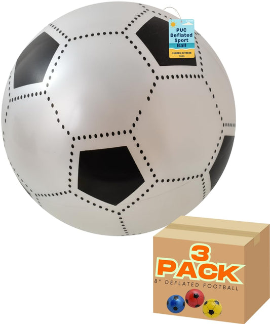 8" Air Flow Football Ball for Kids - Assorted Colours - Inflatable - My Store