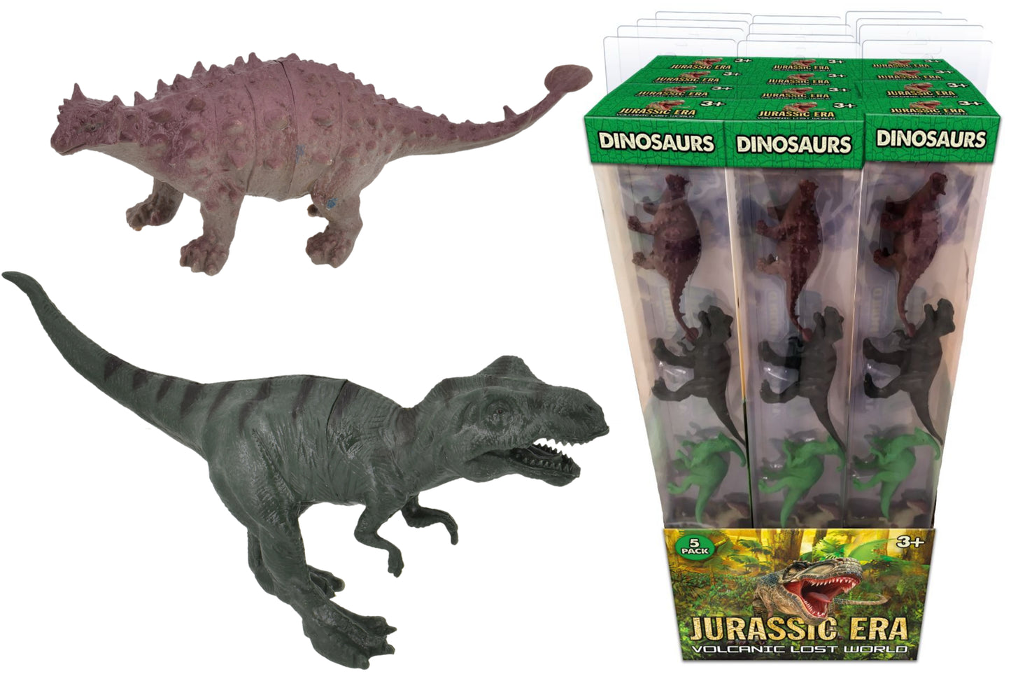 Dinosaur Toy Figures Jurassic Era Educational Playset