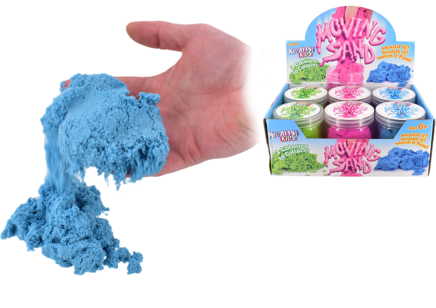 Moving Sand Multi-Colour Sensory Kinetic Sand Toy