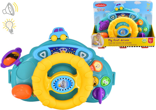 Musical Steering Wheel Toy Interactive Early Learning