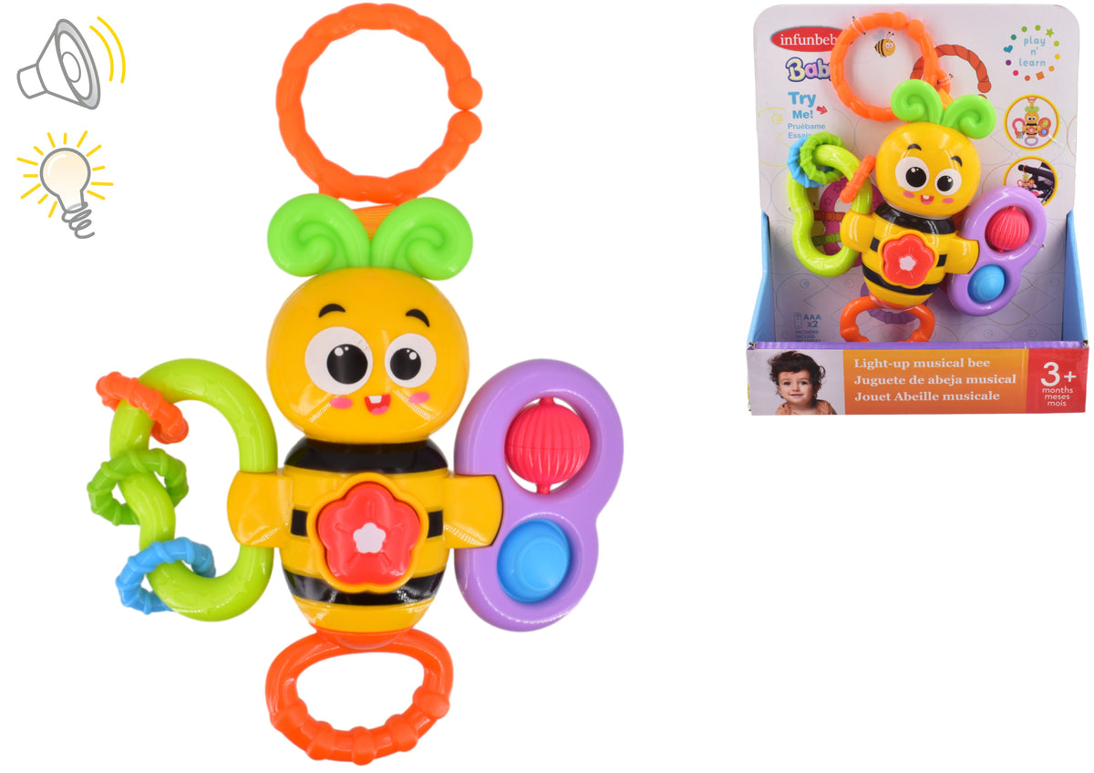 Light Up Musical Bee Toy with Sound and Colours