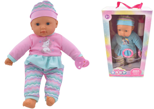 Soft Bodied Baby Doll Pastel Zigzag Outfit Medium