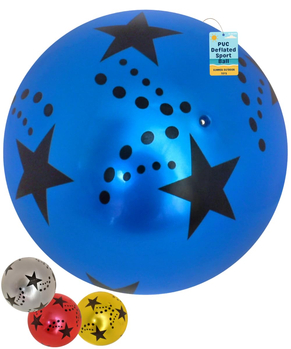 10" Air Flow Football Ball for Kids - Star Design - Inflatable - My Store