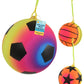 10" Ball with Keychain | Football Neon Star Design for Kids - My Store