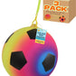 10" Ball with Keychain | Football Neon Star Design for Kids - My Store
