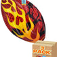 17cm Rugby Ball with Fire Flame Hot Design Coloured Ball for Kids - My Store