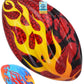 17cm Rugby Ball with Fire Flame Hot Design Coloured Ball for Kids - My Store
