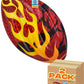 17cm Rugby Ball with Fire Flame Hot Design Coloured Ball for Kids - My Store