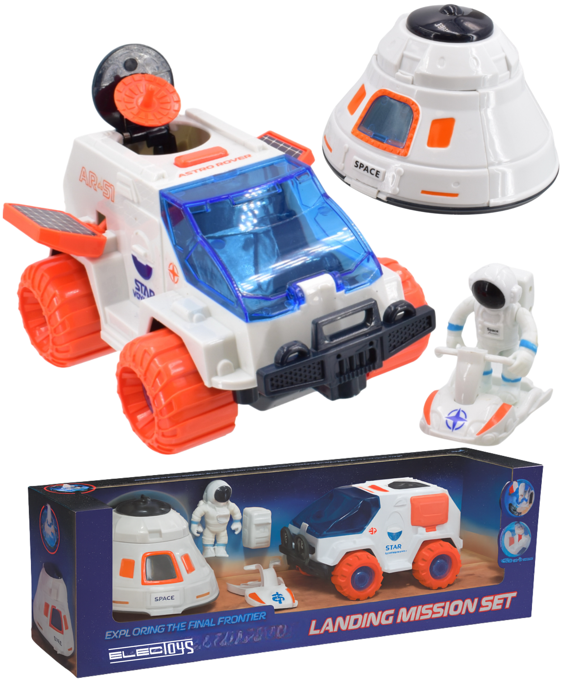 Space Exploration Playset with Rover Astronaut Figure