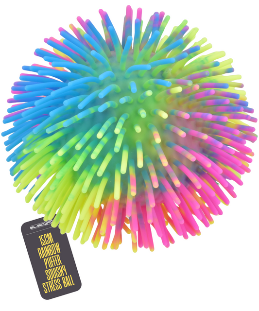 Spiky Sensory Stress Ball Multicoloured Rainbow Tactile