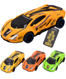 Friction Powered Drift Racing Car Yellow Handheld Kids