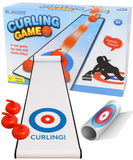 Tabletop Indoor Curling Game Compact Family Board
