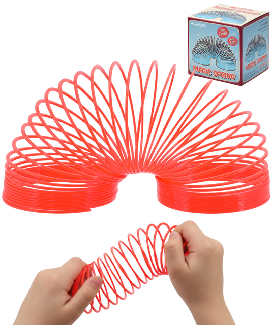 Magic Spring Retro Toy Super Flexible Multi Colour Spiral