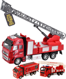 Toy Fire Engine Truck with Extendable Ladder Red Model
