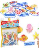 Sea Life Bath Stickers Foam Educational Bath Toy for Kids