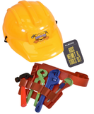 Children's Toy Tool Set Yellow Hard Hat Red Belt