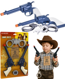 Wild West Cowboy Gun Set with Sheriff Badge and Handcuffs