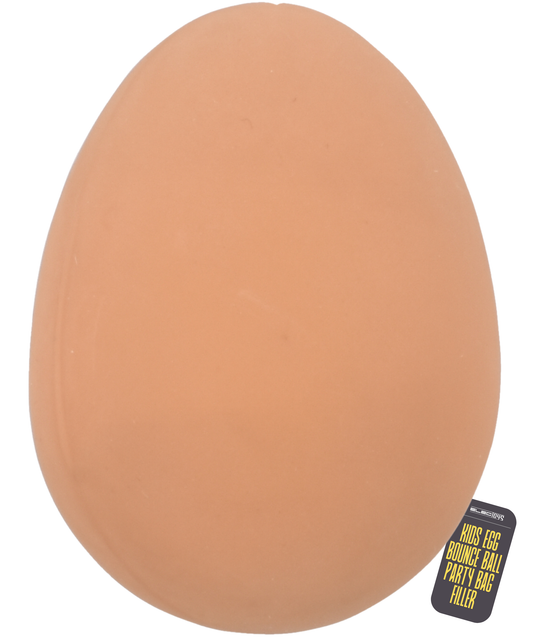 Egg Shaped Bouncy Ball Chicken Egg Novelty Toy Brown