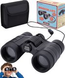 Binoculars 4x30 Compact Black Adjustable Focus Rubber Grip