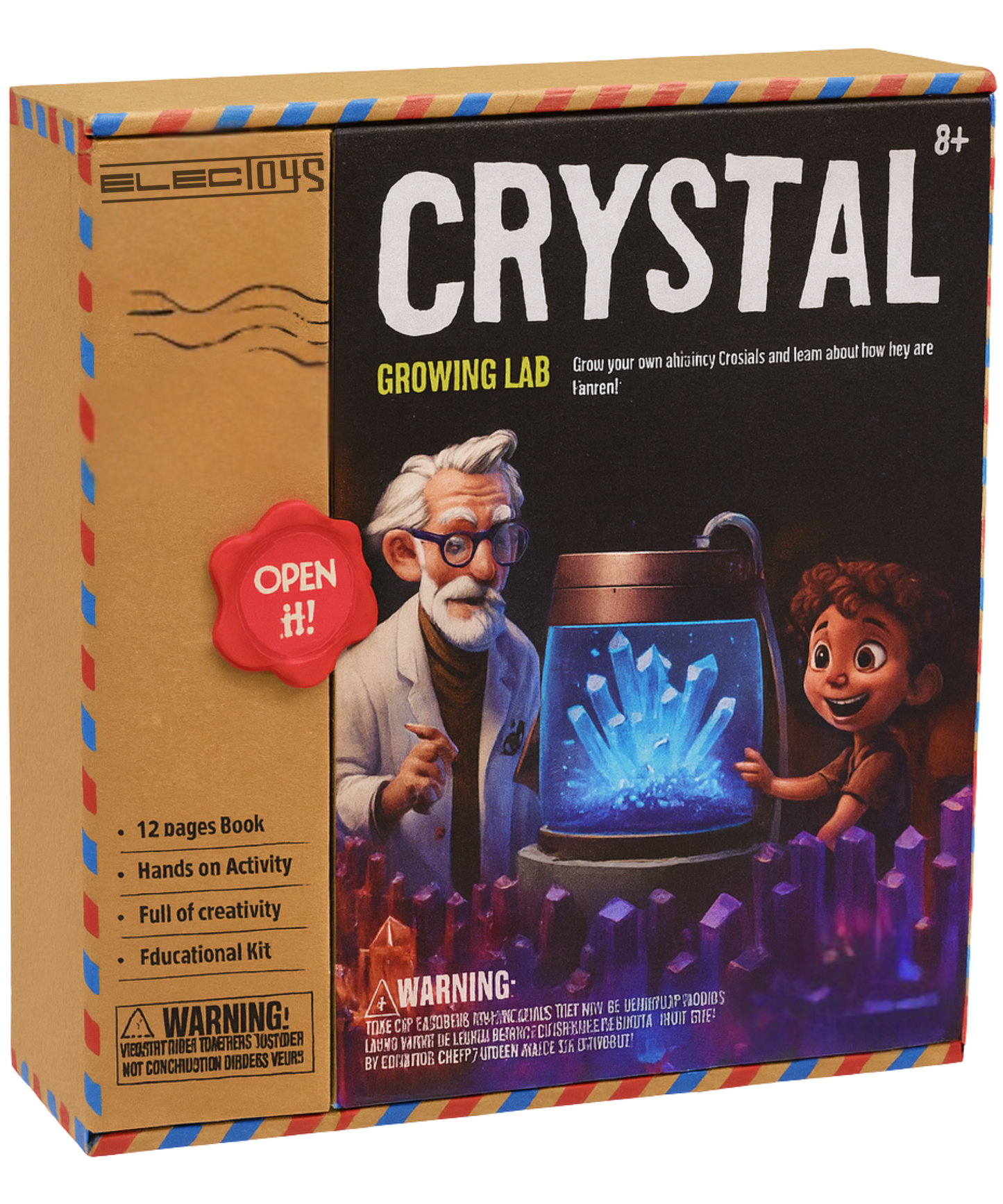 Crystal Growing Lab Kit with Activity Book and STEM Learning