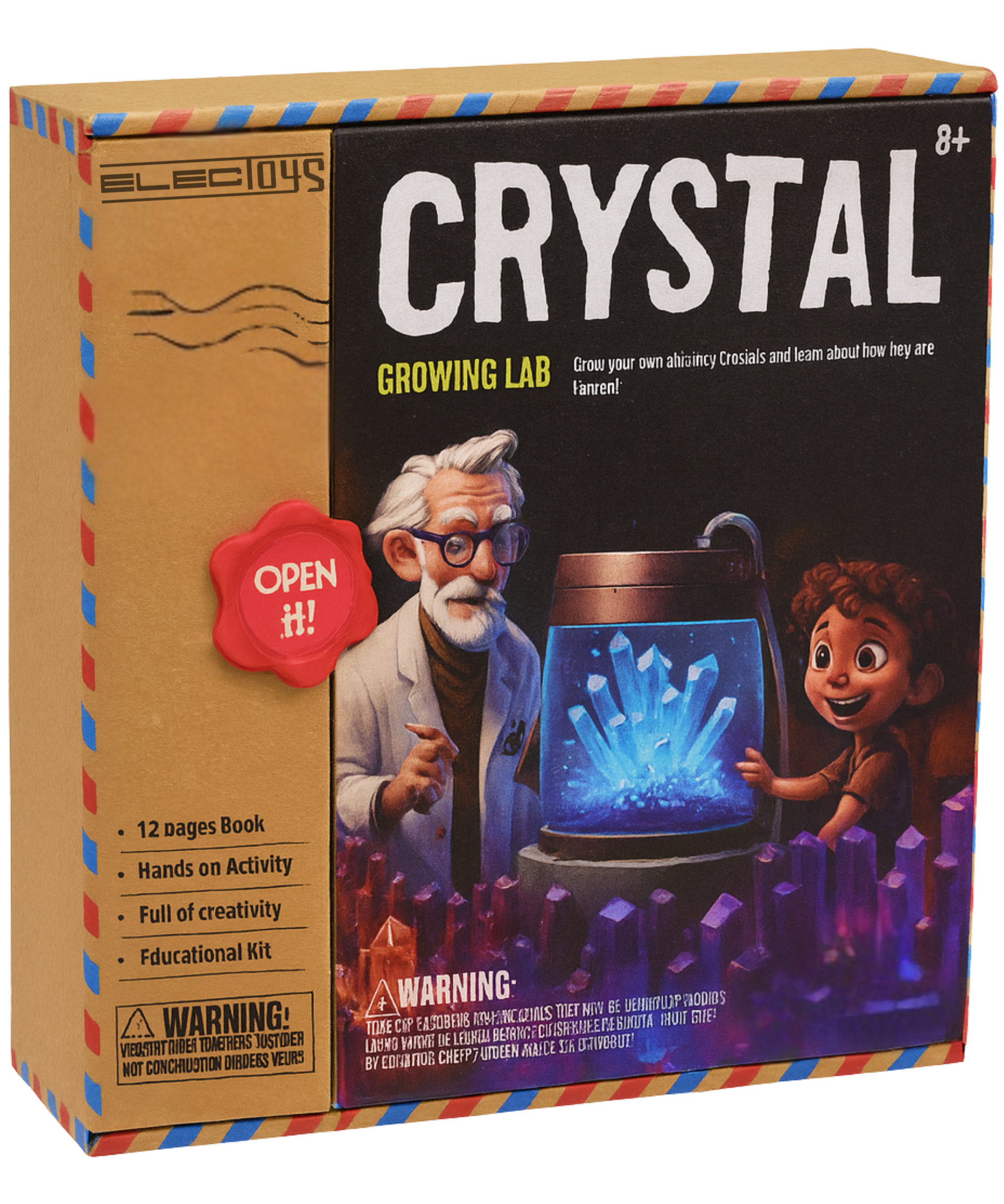 Crystal Growing Lab Kit with Activity Book and STEM Learning