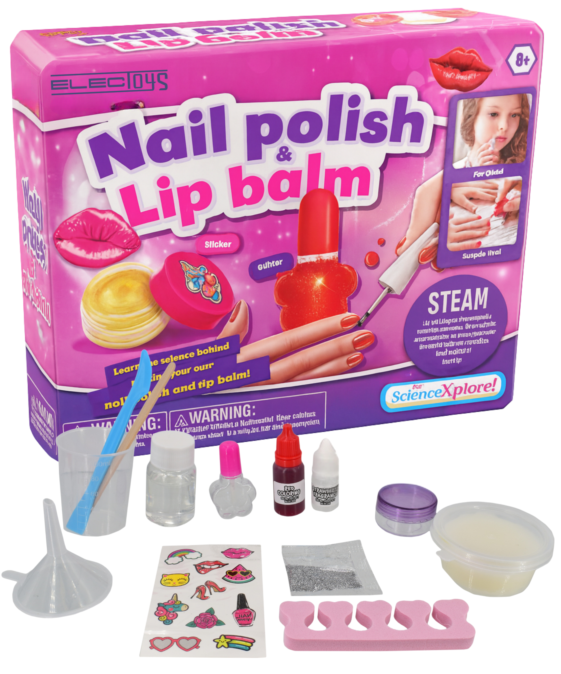 DIY Science Kit for Nail Polish Lip Balm Creation