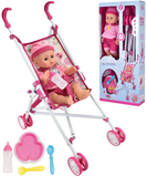 Baby Doll Stroller Set with 36cm Doll and Pushchair