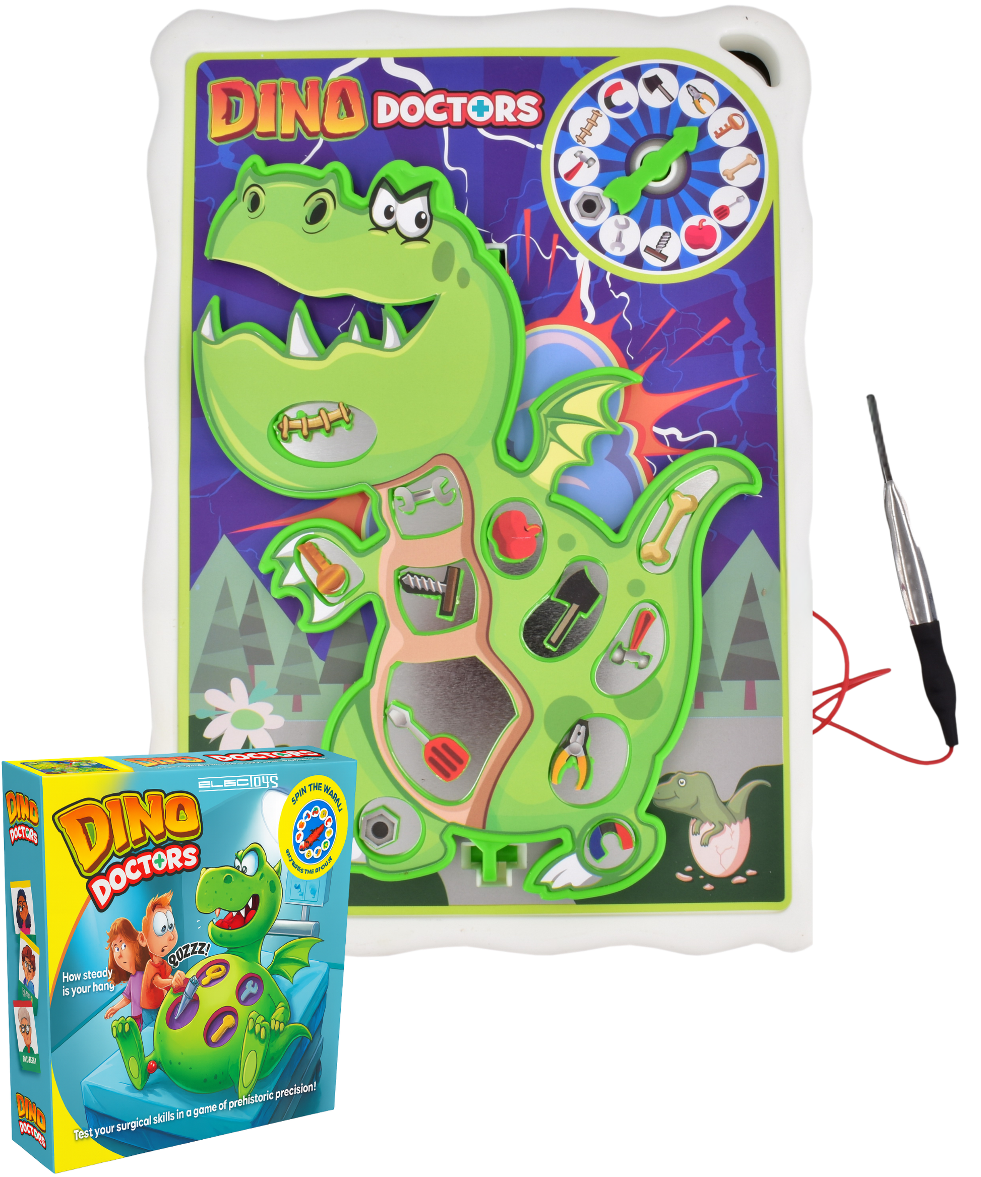 Skill-Based Dinosaur Tabletop Precision Coordination Game
