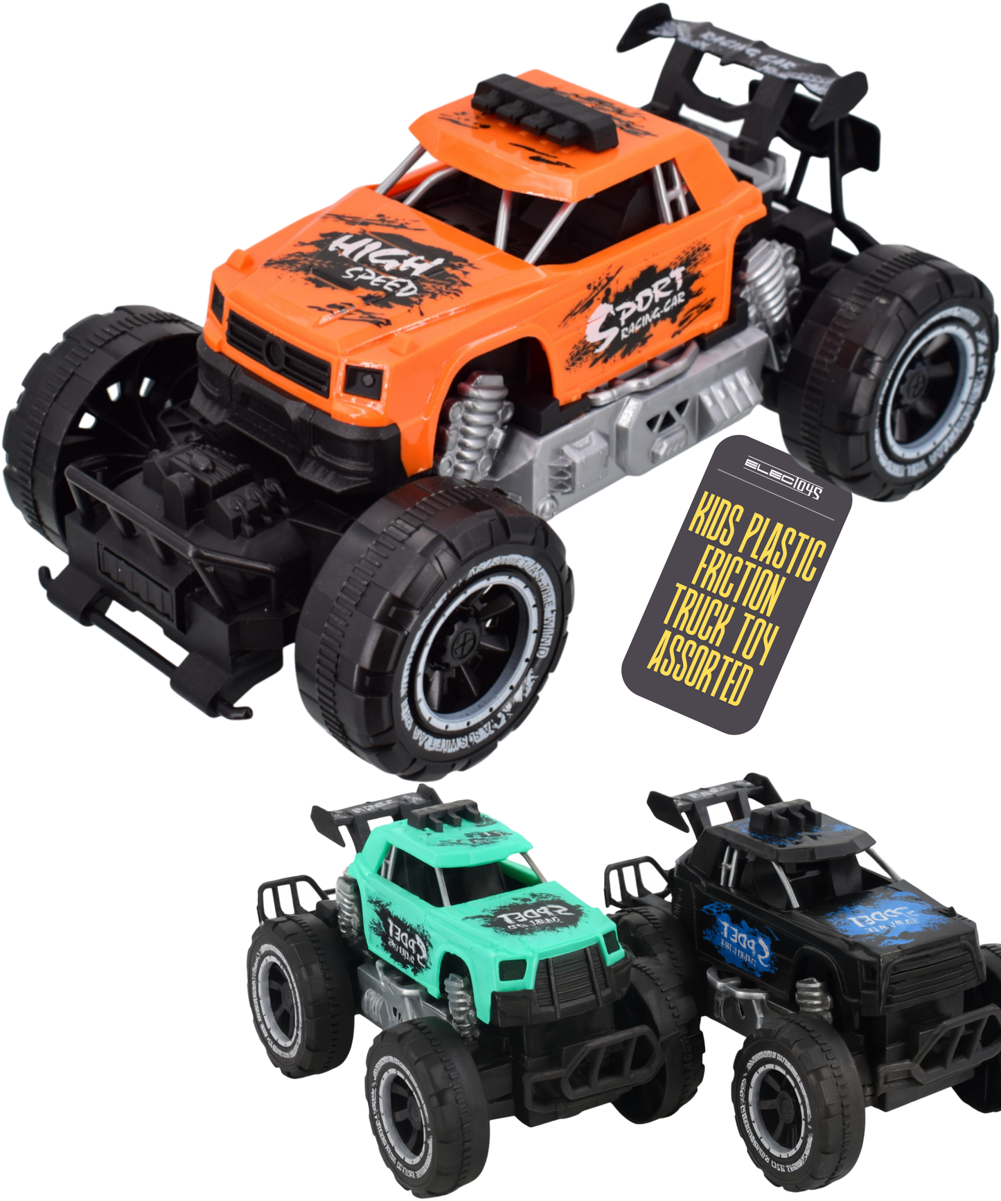 Friction Powered Off-Road Truck Toy Small Turbo Trailblazer