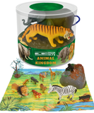 Animal Figurine Playset with Jungle Mat Miniature Wild Animals