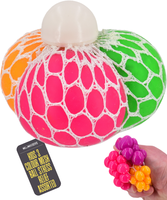 Mesh Ball Sensory Fidget Toy Bright Handheld Colours