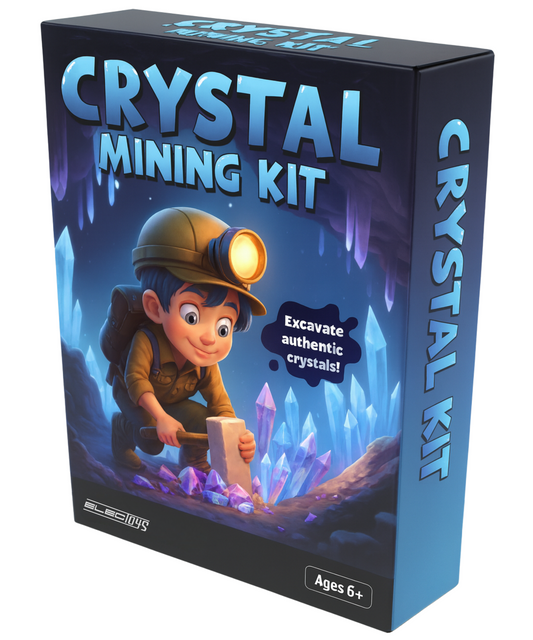 Crystal Mining Kit for Kids Geology Discovery STEM Set